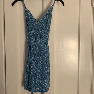 Forever 21, size medium, blue dress with white flowers